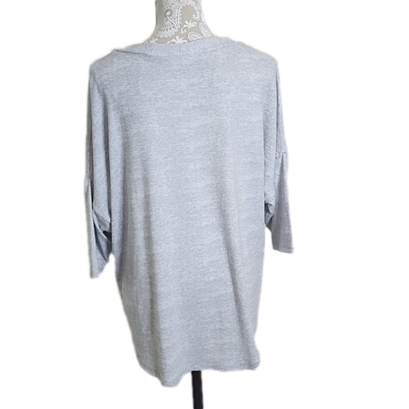 Belle by Belldini button gray top, size 3X - Picture 3 of 8